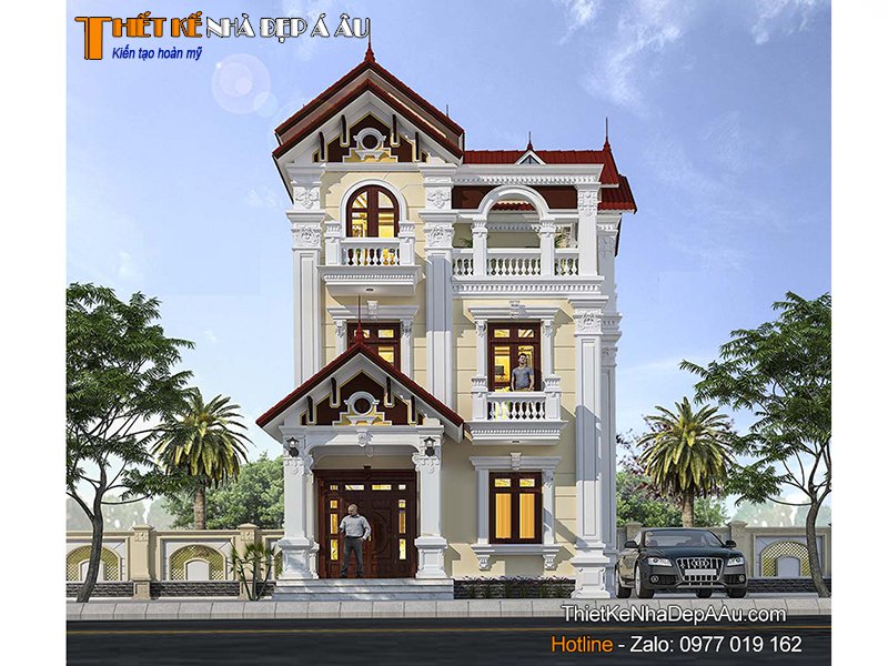 Biệt thự 3 tầng cổ điển 100m2