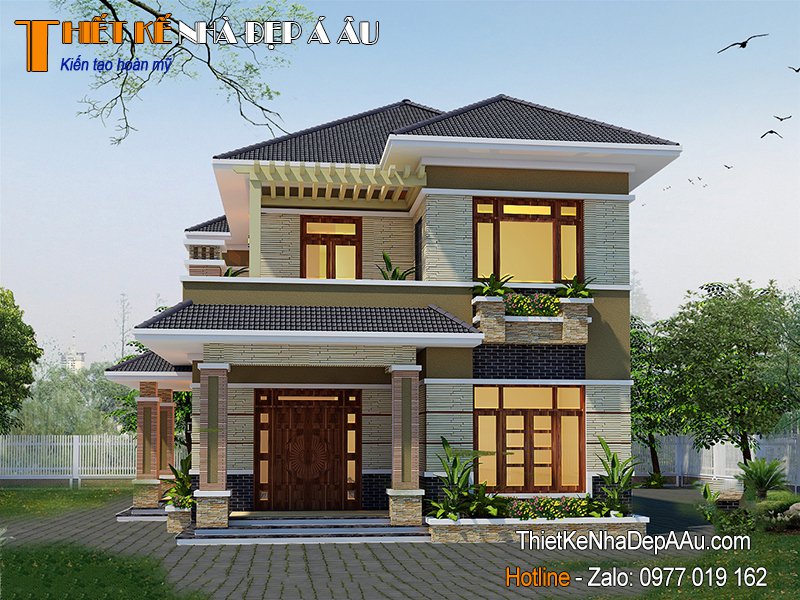 Mẫu biệt thự 2 tầng đẹp