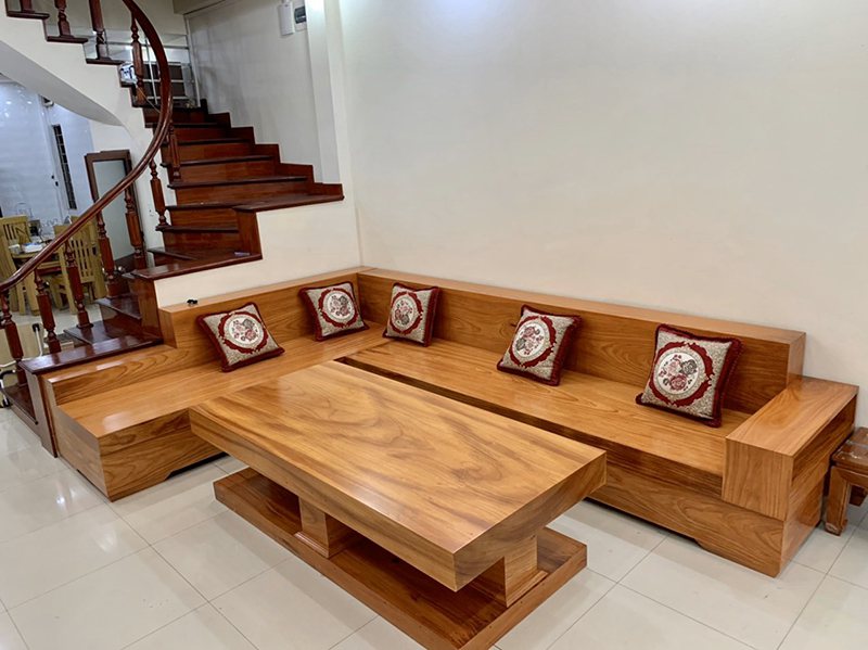 Sofa gỗ nguyên khối