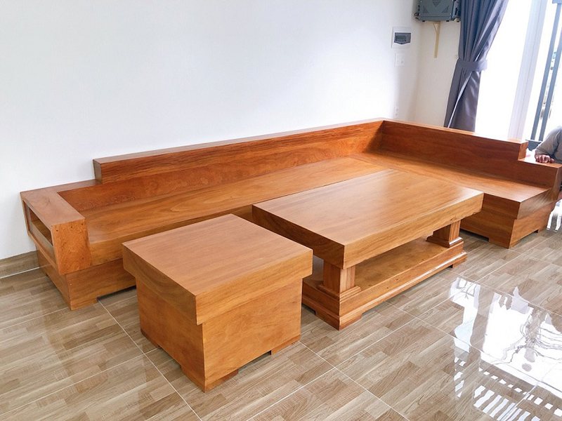 Sofa gỗ nguyên khối