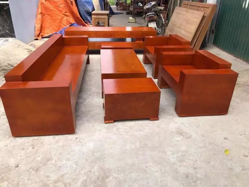 Sofa gỗ nguyên khối