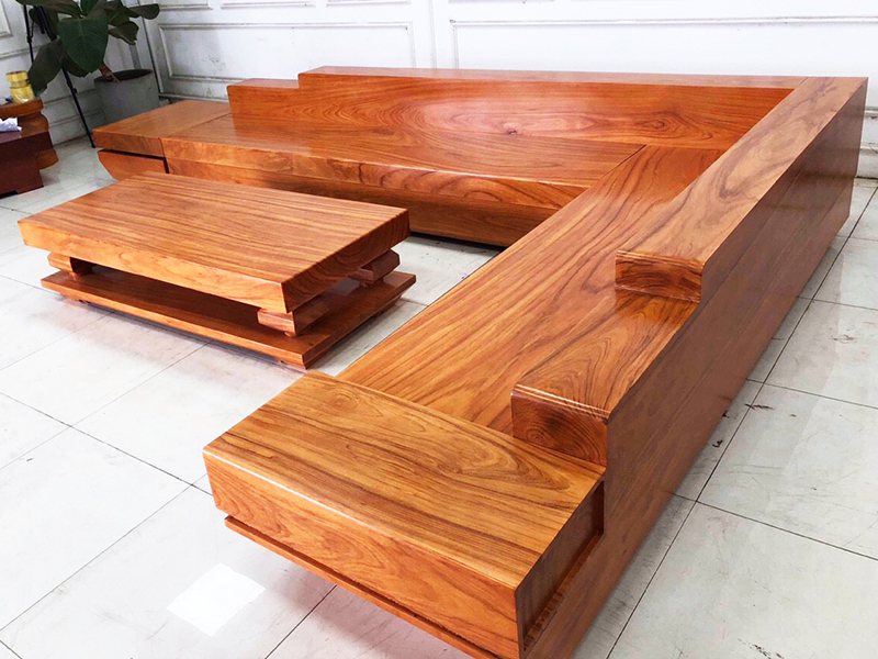 Sofa gỗ nguyên khối